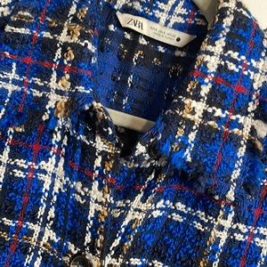 Zara plaid Chanel like dress